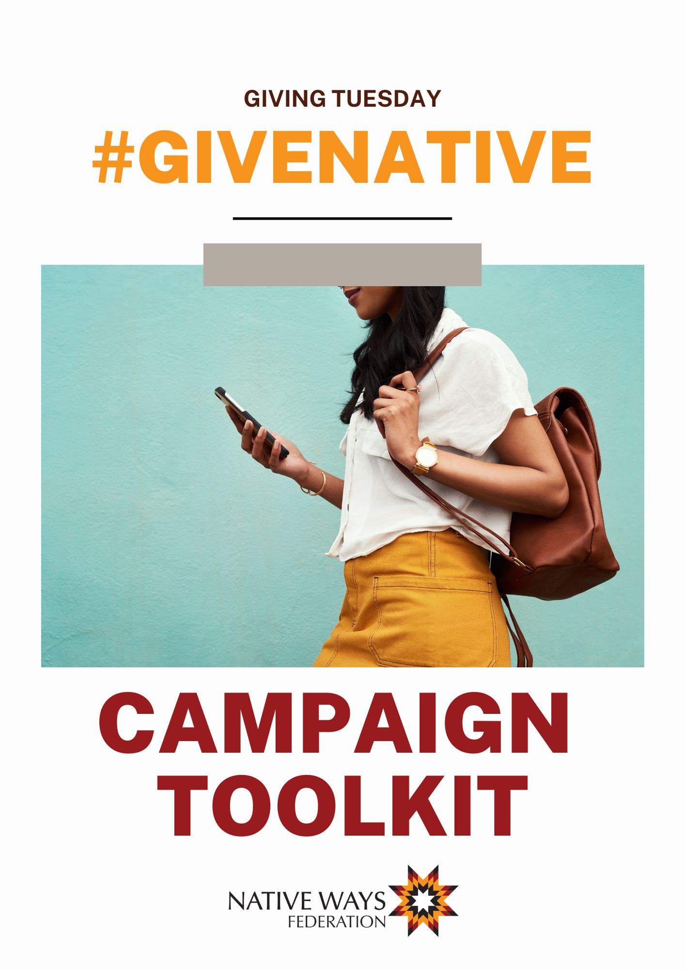 Clickable givingtuesday image that leads to a give native campaign toolkit sign up