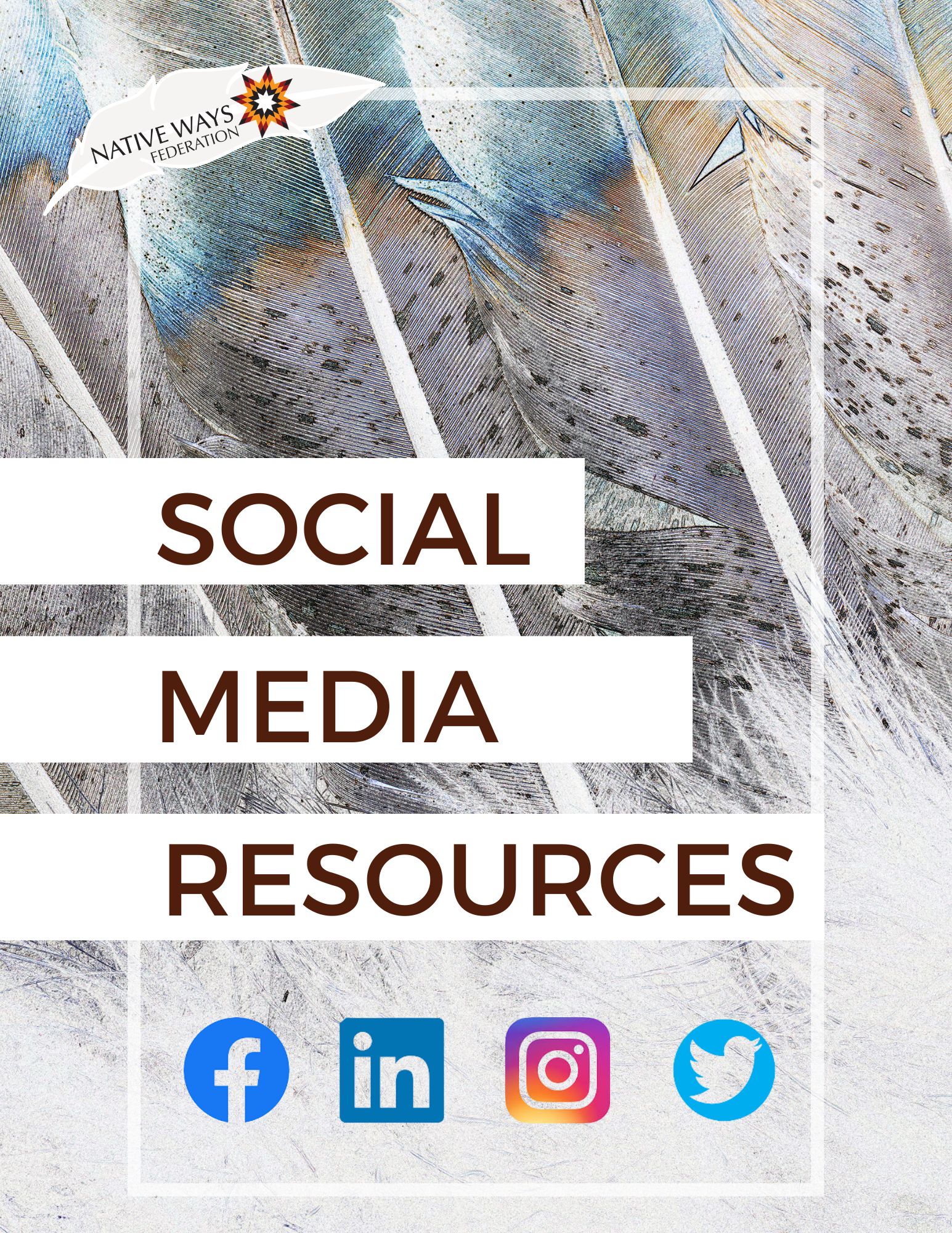 Clickable social media resources graphic