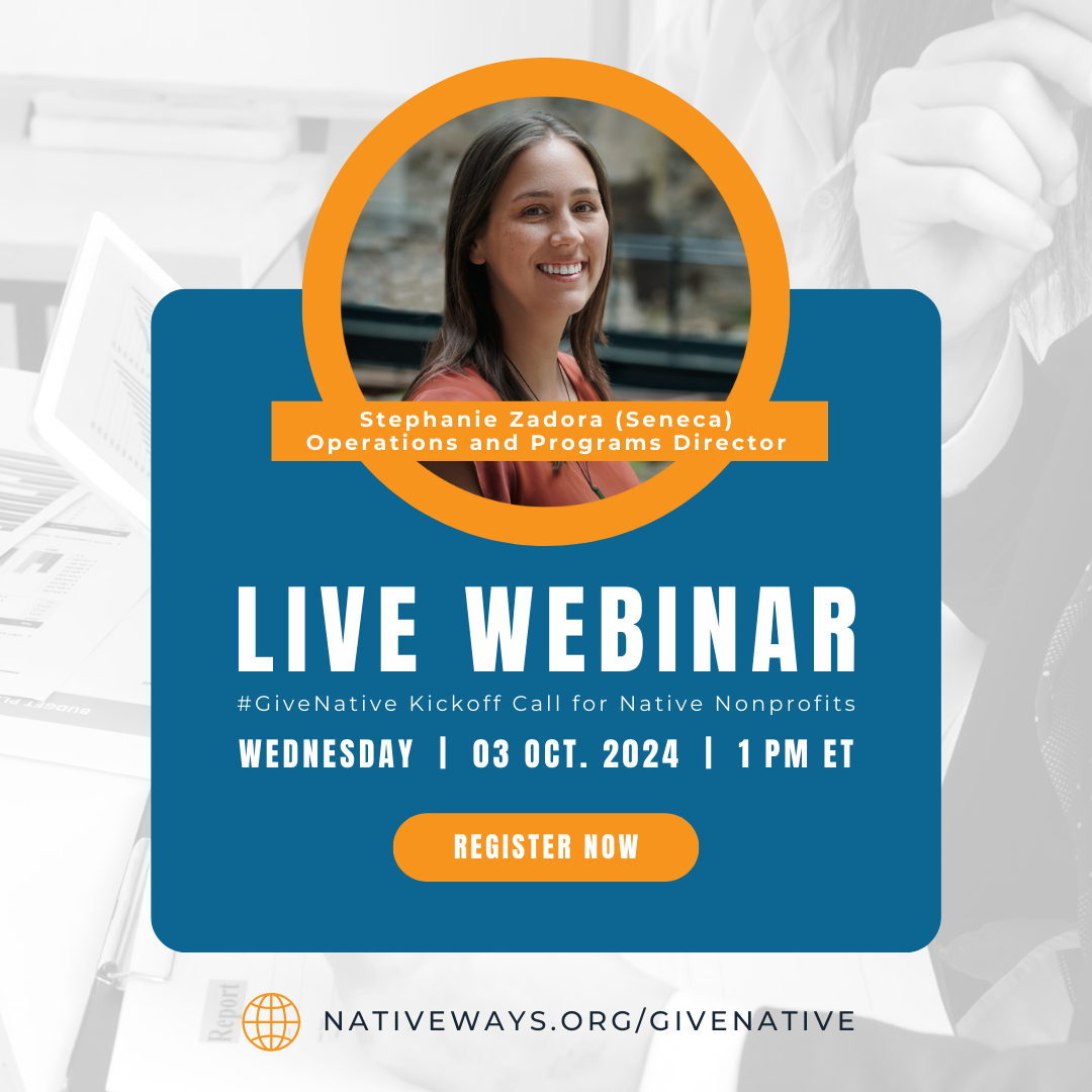 Native Way #GiveNative on GivingTuesday | Native Ways Federation
